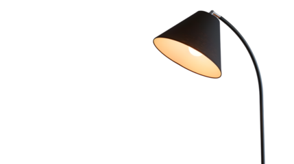 Modern wooden arc floor lamp featuring a beige shade, offering a stylish and minimalist design suitable for home or office lighting decor isolated on white background