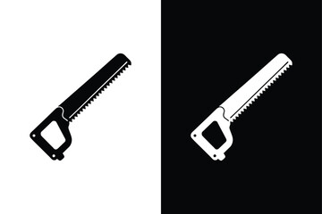 Hacksaw icon vector on White Background ,Vector Art Illustration on white background.