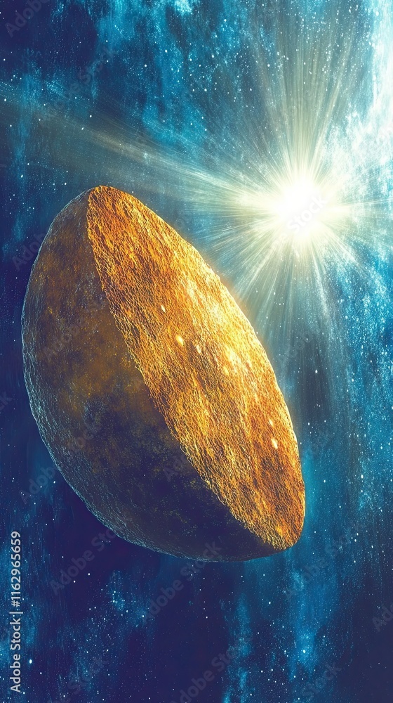 Poster cosmic wonder reveals the beauty of the kuiper belt and its mysterious objects in space