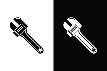 Strap wrench icon vector on White Background ,Vector Art Illustration on white background.