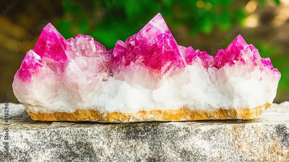 Poster striking display of stunning minerals showcasing vibrant colors and exquisite formations