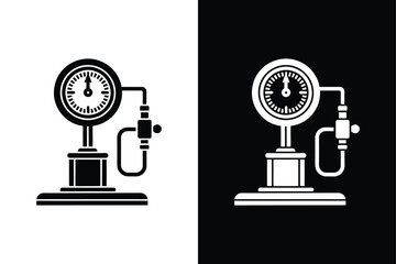 Pressure tester icon vector on White Background ,Vector Art Illustration on white background.