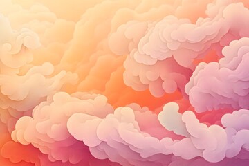 Ethereal Pastel Cloud Like Swirls Evoking Dreamy Atmosphere