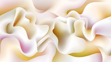 Abstract Wave Forms in Pastel Hues