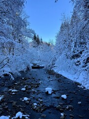 Fluss im winter