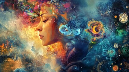 Symbolic representation of the transformative journey from trauma to healing and recovery