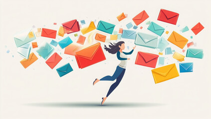 minimalistic artwork depicting files, folders, videos, photos all flying towards fast, unlimited, reliable cloud storage servers, light colored background