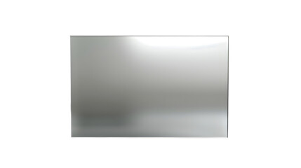 Frosted glass panel with a recorded isolated on white background