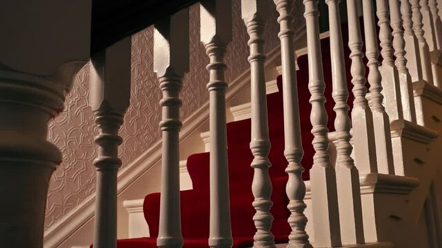 Elegant Staircase In Old House
