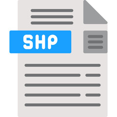 SHP File Format Icon