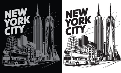 New York City USA America's best t-shirt design, New York typography design