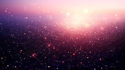 Obraz premium A Cityscape at Sunset with Sparkling Lights