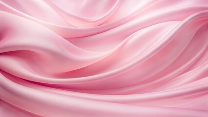 Obraz premium Pink background. Soft wavy folds in the fabric. Tender. Wedding concept. Or baby, newborn greeting card. Delicate beautiful background with copy space for design. Web site. Website header.