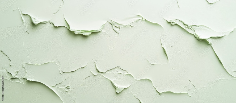 Poster textured light green background with layered paint detail ideal for showcasing design elements and a