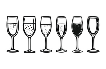 champagne glasses