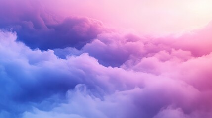 Colorful gradient fog and mist background with soft clouds for artistic and serene visual applications