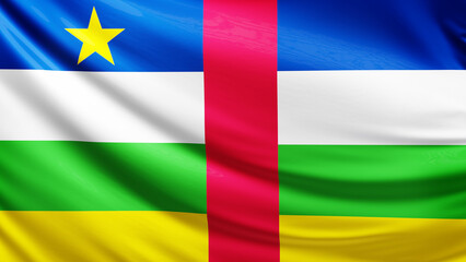 central african republic flag picture, close-up shot of car nation flag, africa, animated flag background photo, 3D photo of a flag, national symbol of african country, patriotism, full screen