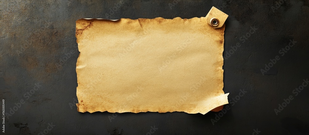 Poster vintage reminder note template with empty space for custom text on grunge background