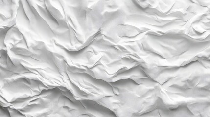 Fototapeta premium White Fabric Texture with Soft Wrinkles and Ripples Ideal for Backgrounds and Creative Design Projects