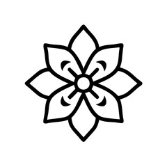 Geometric flower pattern