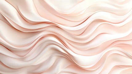 Obraz premium Elegant Soft Pink Silk Fabric Texture with Graceful Waves and Fluid Ripples for Seamless Backgrounds or Fashion Designs