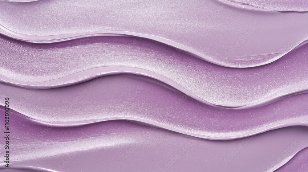 Poster lavender gradient background with flowing wave texture for creative design and artistic applications
