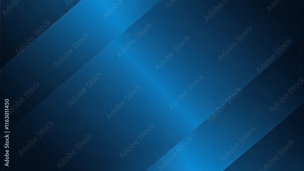 Aufkleber abstract blue background with overlapping diagonal stripes creating a spotlight effect.