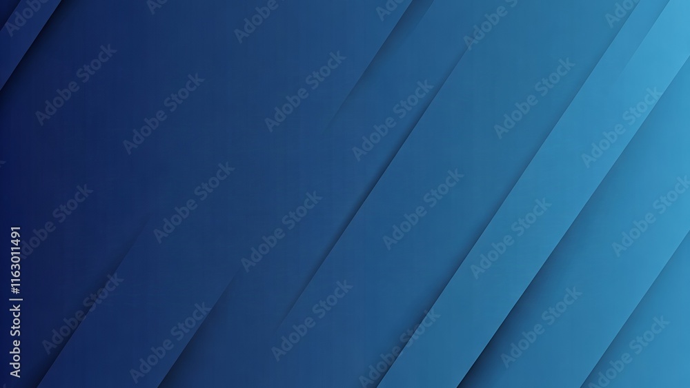 Poster abstract blue diagonal lines with gradient shades creating a textured background.