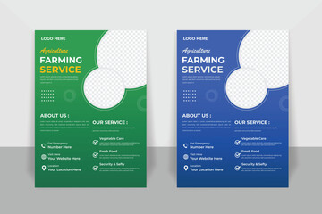 Modern Agriculture Flyer or Poster design