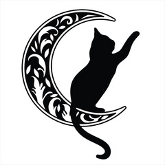 Vector Illustrations of Cats Tattoos