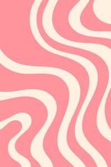 Wavy liquid design groovy background