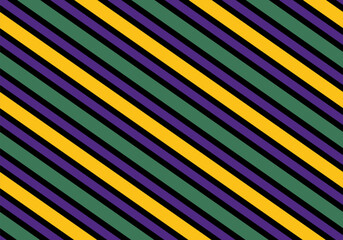 Mardi gras party background vector illustration. Seamless pattern with Mardi Gras colors. Yellow, violet, green colors © Katsiaryna Hatsak