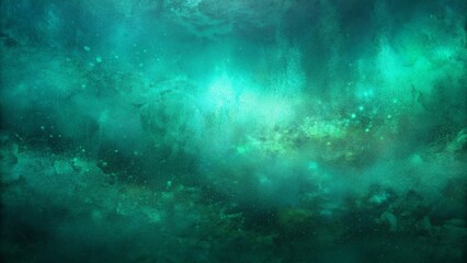 Fototapeta premium Dark green mint sea teal jade emerald turquoise light blue abstract background. Color gradient blur. Rough grunge grain noise. Brushed matte shimmer. Metallic foil.Design.Template.Empty. 