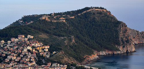 Fototapeta premium A view from Alanya Castle in Alanya, Antalya, Turkey