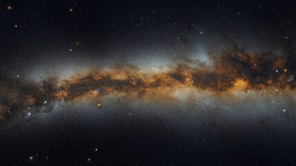 Fototapeta premium view from space to a galaxy and stars , space galaxy background , a galaxy nebula