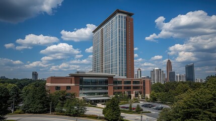 Obraz premium A Stunning View of the University or Hospital Midtown Campus