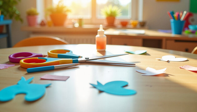 Colorful push pins holding notes on corkboard in study room, productivity