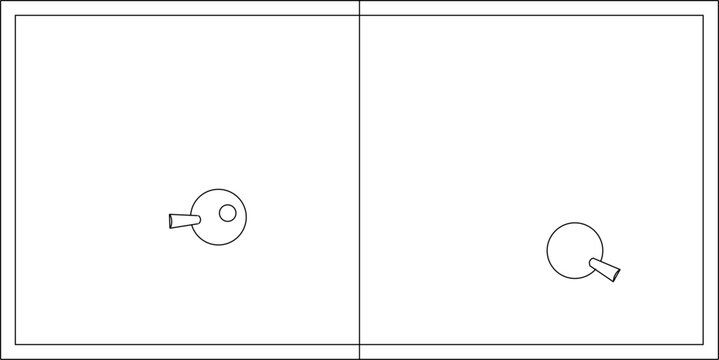 vector sketch illustration of the silhouette of a table design for the sport of ping pong with sticks and balls.eps