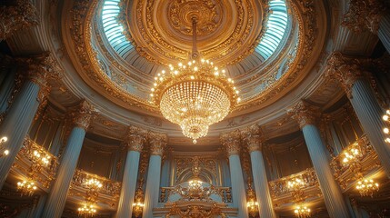 Obraz premium Opulent Grandeur: A Glimpse into a Gilded Palace