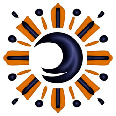 abstract sun icon