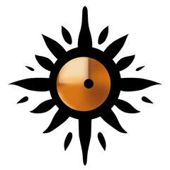 abstract sun icon