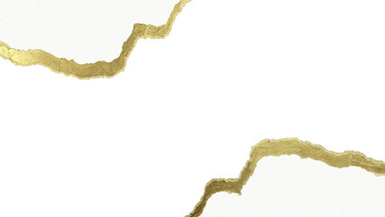 Seamless Torn Paper Edges with Luxurious Gold Texture – 8k 