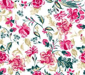 New Perfect Flower Pattern, Digital Flowers, Flower Print