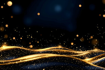 Fototapeta premium Golden Glitter Abstract Background