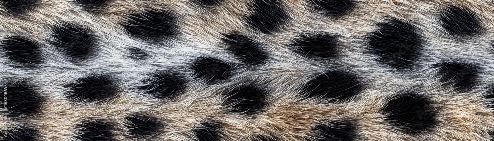 Poster detailed close-up of leopard fur texture highlighting natural patterns and colors in a wildlife sett