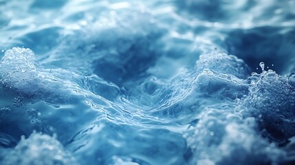 Flowing ocean waves evoke serenity through an artistic and dynamic composition wallpaper image