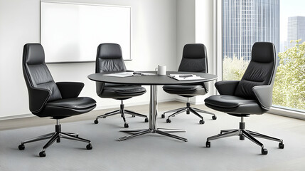 Modern Office Meeting Room 3D Illustration