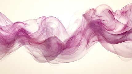 Obraz premium Abstract pink and white flowing wave design.