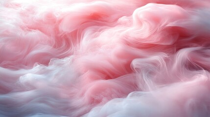 Abstract pink and white swirling smoke background.