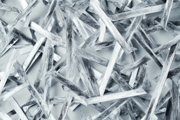 Sleek Metallic Frame: Silver Border with Ample Copy Space, Isolated on a Clean White Background